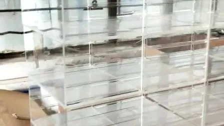 Boîte à fleurs en acrylique imperméable de luxe avec tiroir pour 1 rose